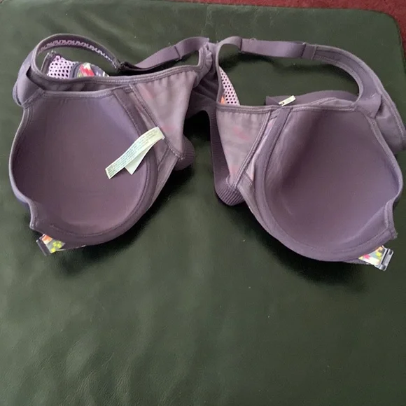 Victoria's Secret SPORT VSX Zip Front double closure Sports Bra 34D - Picture 4 of 5